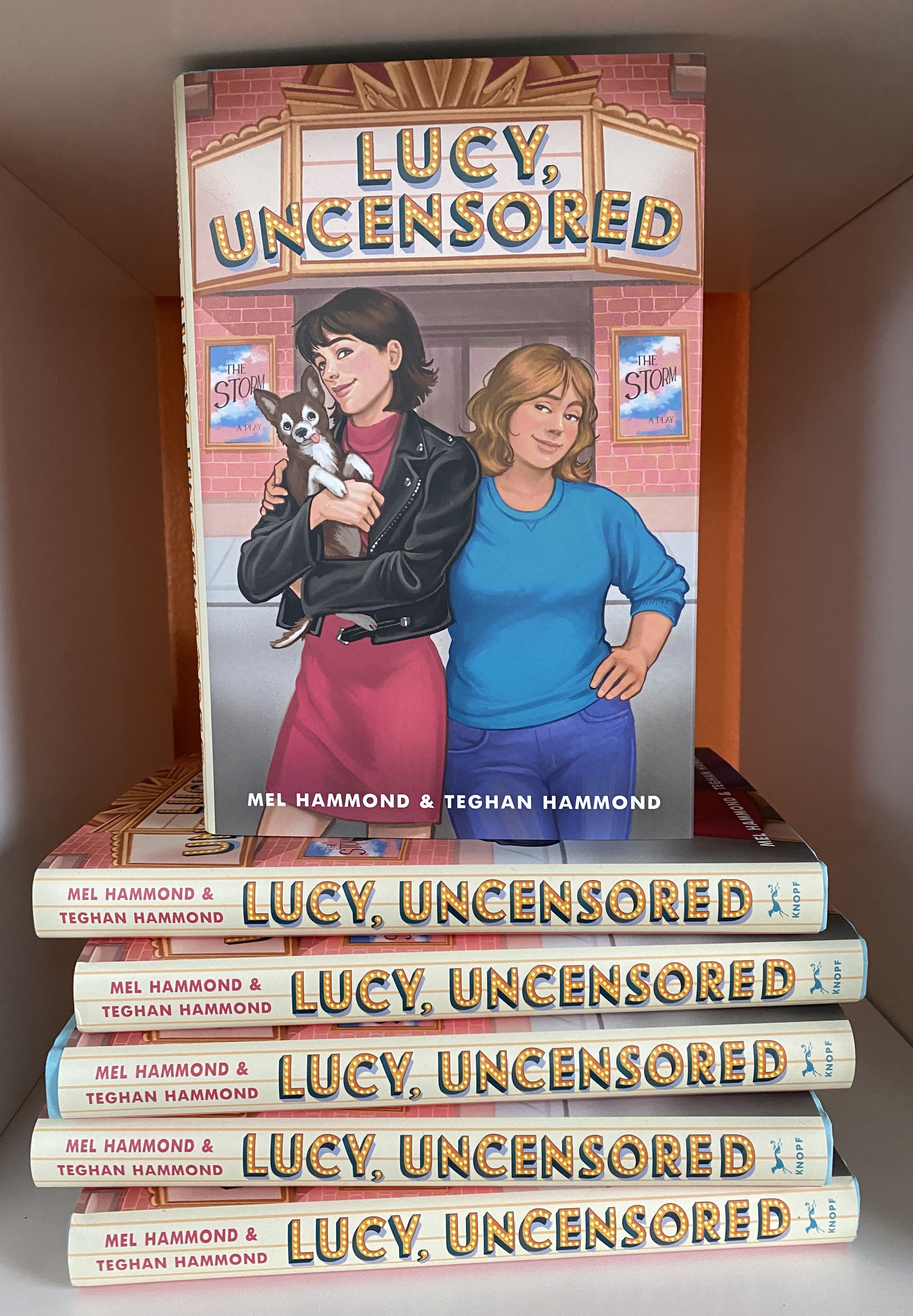 stack of Lucy, Uncensored books